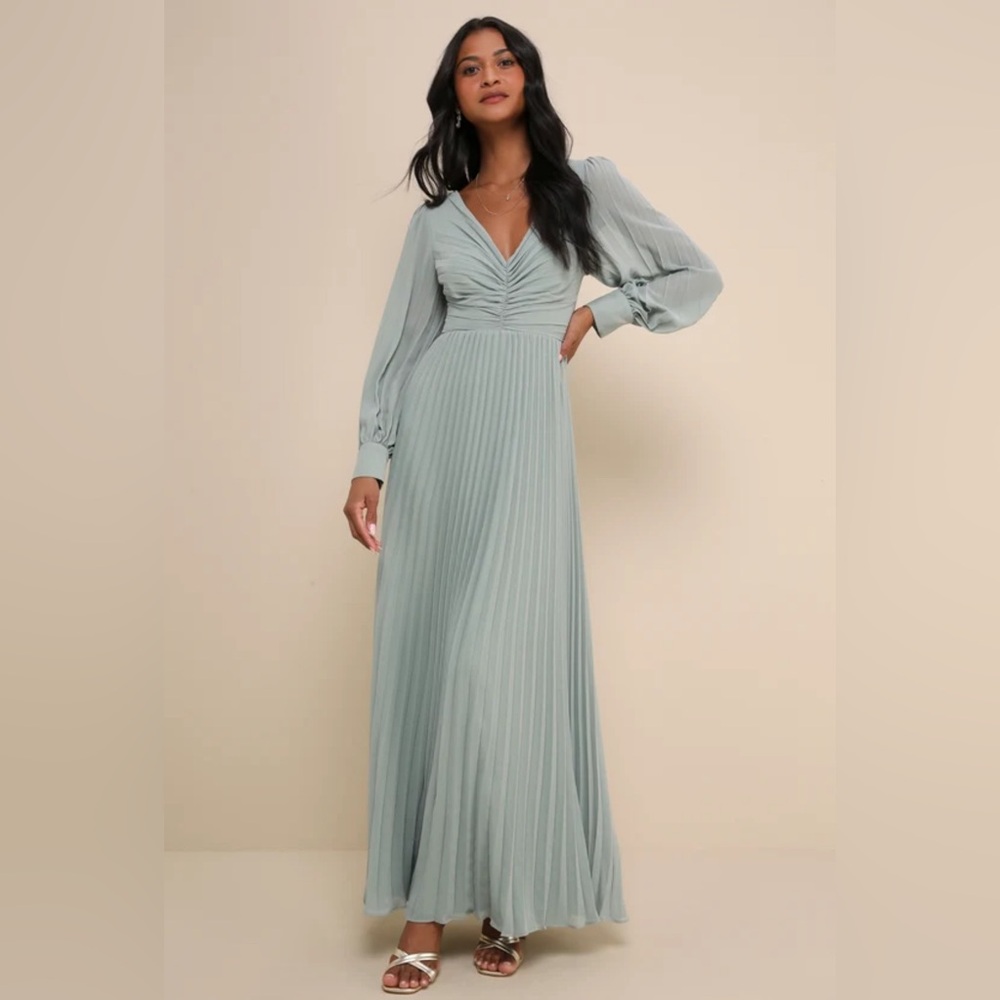 Sage Green Formal Maxi Dress